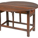 SOR27473 Приставной столик из примитивного дуба Gateleg ijlbrown  - Вид №6