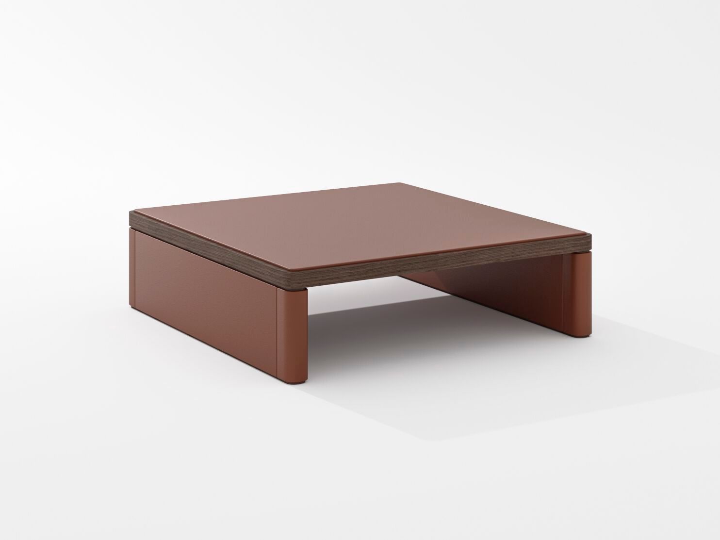 Квадратный кожаный журнальный столик PROF Flow ARCH-00043732