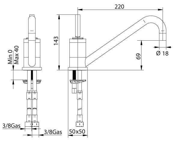 177320PN00 Смеситель Bandini Free Santreyd - Вид №1