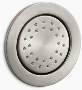 KOHLER WaterTile Round Round 27-Nozzle спрей для тела 1,0 галл / мин с технологией всасывания воздуха Katalyst K-77119-BN