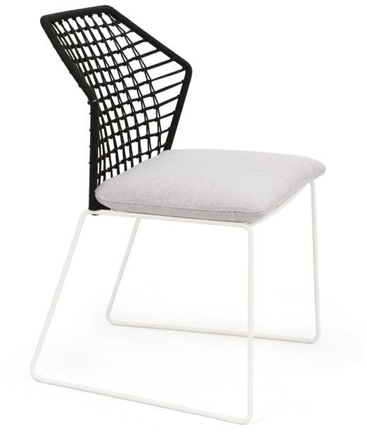 Saba Italia Садовый стул из ткани и полиэтиленовых тросов New york soleil sun-id-1377530 - Вид №1