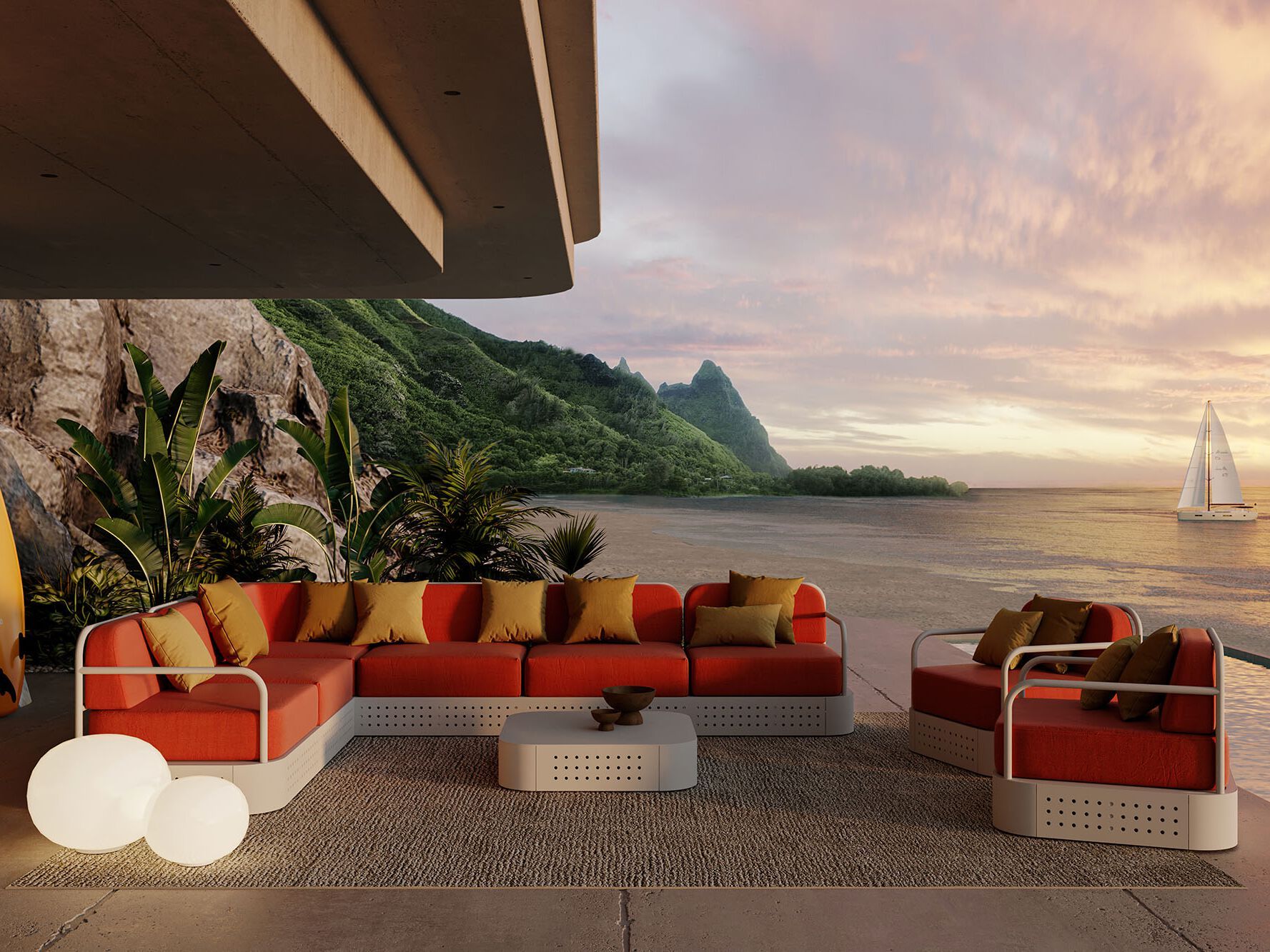 Алюминиевый квадратный низкий журнальный столик Walters Lifesaver ARCH-00050080 - Вид №2