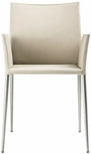 ONDARRETA Мягкое кожаное кресло с подлокотниками Moka