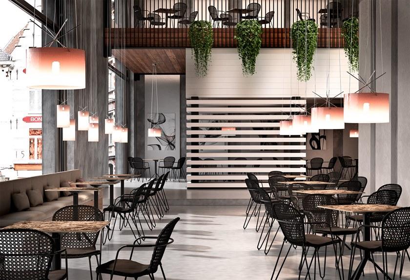 Joli Штабелируемый алюминиевый стул с подлокотниками Fizz sun-id-1486120 - Вид №8