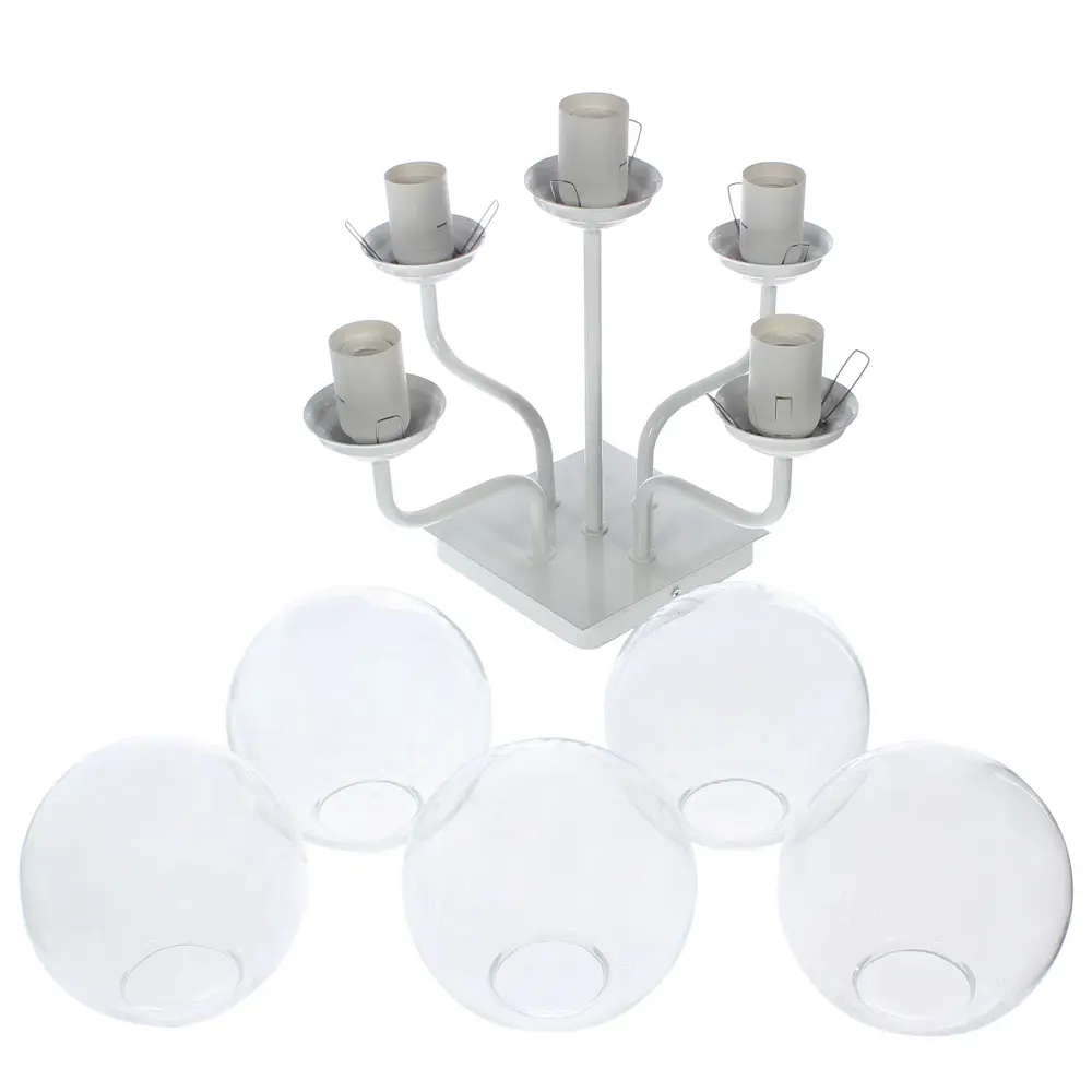 Люстра потолочная «Циркон 003», 5 ламп, 18 м², цвет белый СВЕТУС STLM-2162079 - Вид №1