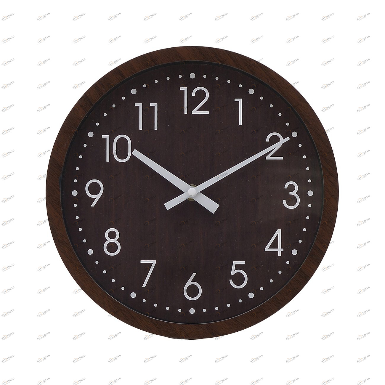 Часы настенные круглые 25 см черные TO4ROOMS  00-3838809 Черный 