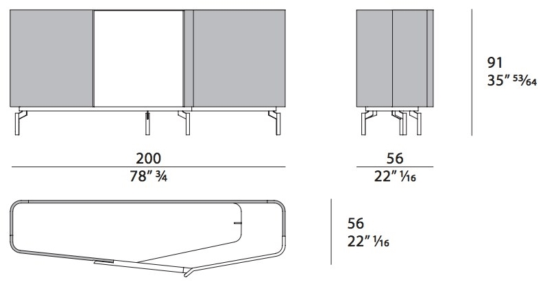 Turri Комод с распашной дверцей обтянут кожей Zenit sun-id-1416554 - Вид №5