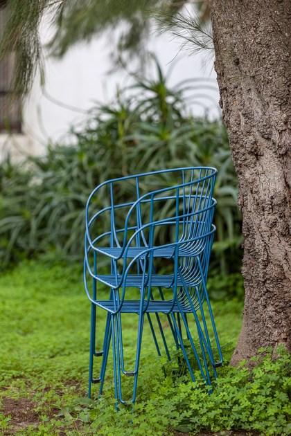 iSimar Штабелируемый садовый стул из оцинкованной стали Olivo 9133 - Вид №8