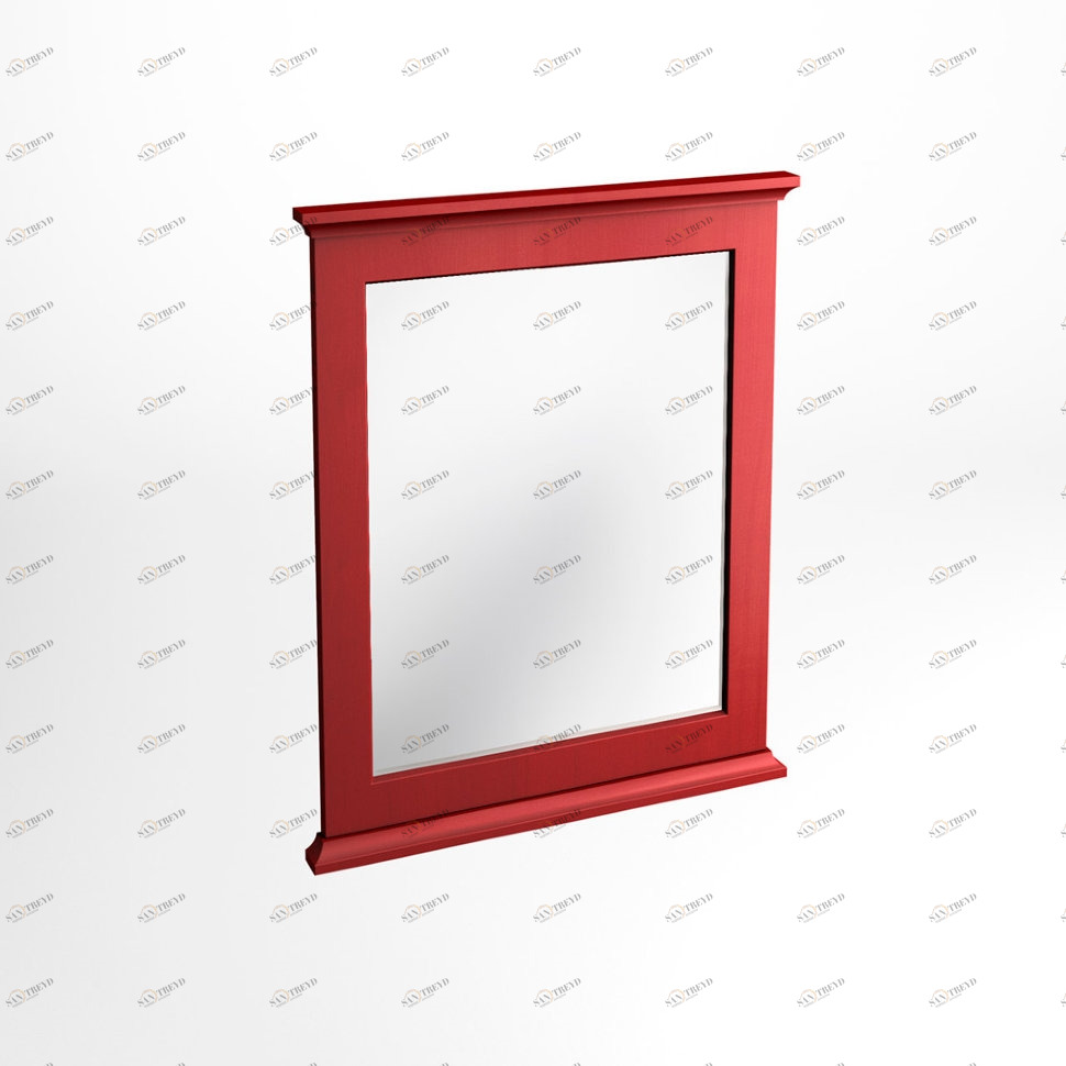 Зеркало подвесное Matt Mahogany (с рамой)  Burlington EU5M 