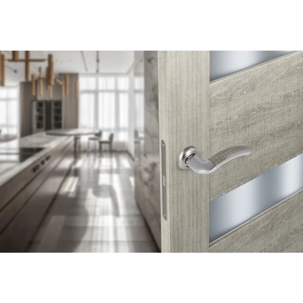 Дверные ручки EDSON для межкомнатных дверей в стиле никель 85168511 STLM-0059335 - Вид №5