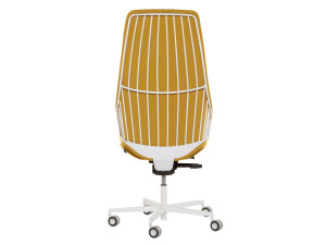 Регулируемое по высоте офисное кресло с колесами 5 спиц