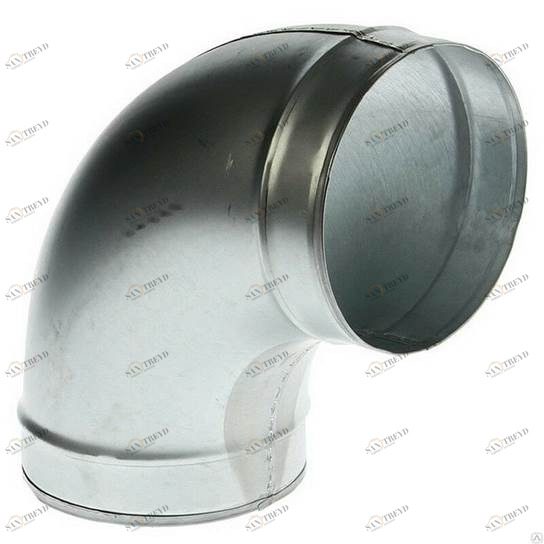 Отвод штампованный 90º круглый (оц. сталь) d100 Santreyd sun-id-682304