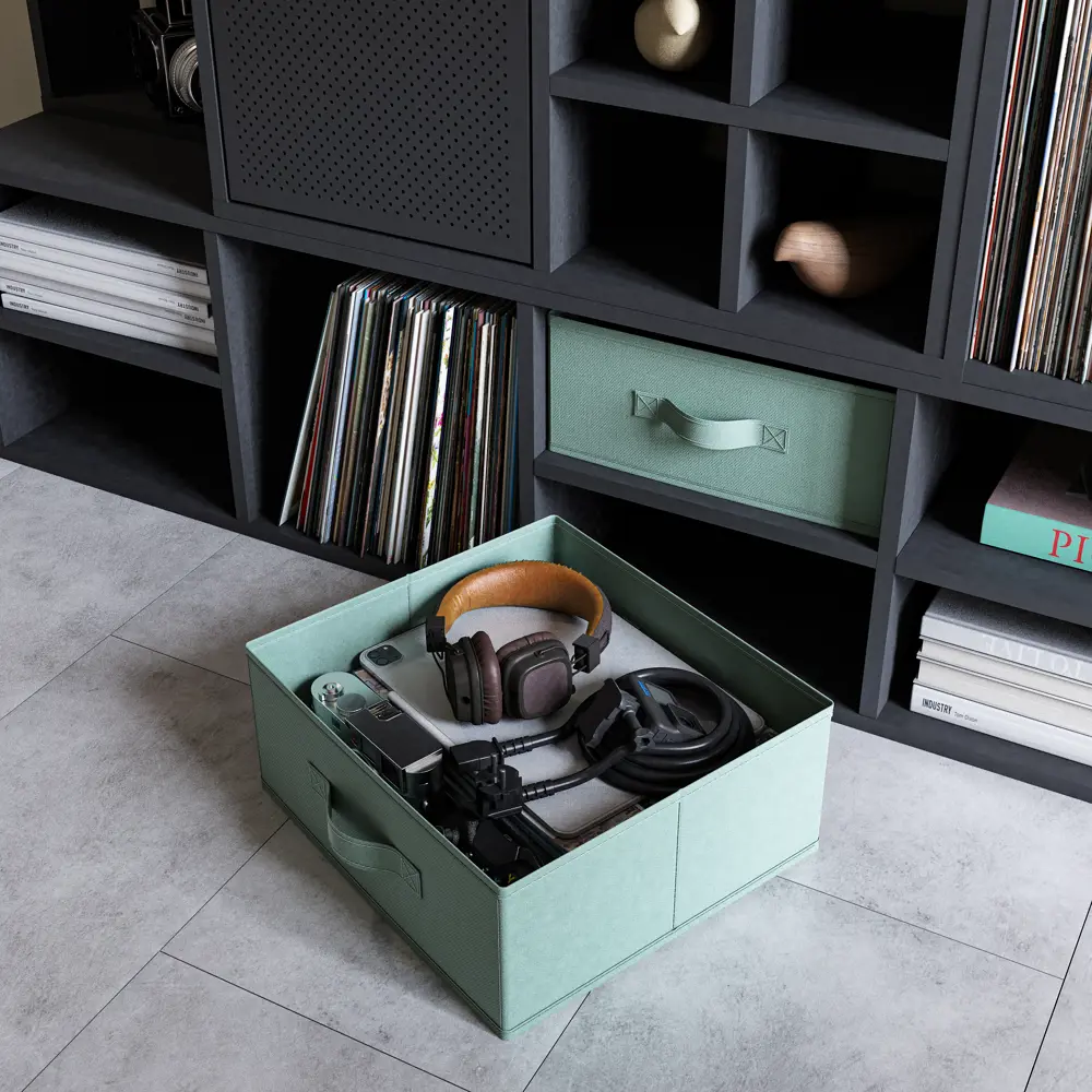 KONSENSA Органайзер для хранения с ручками, голубой 89388003 STLM-1566994