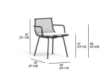 Веревочный садовый стул с подлокотниками RODA Laze ARCH-00099395 - Вид №10