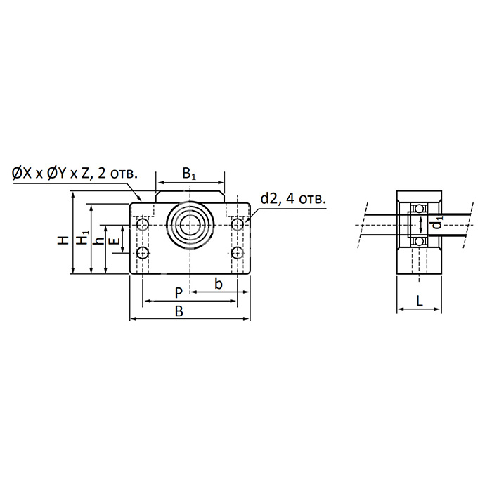 IS353 Опора ШВП BF17 ISKRA  - Вид №1