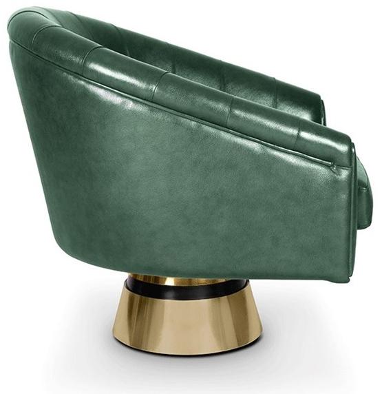 Essential Home Поворотное кожаное кресло с подлокотниками sun-id-1422821 - Вид №1