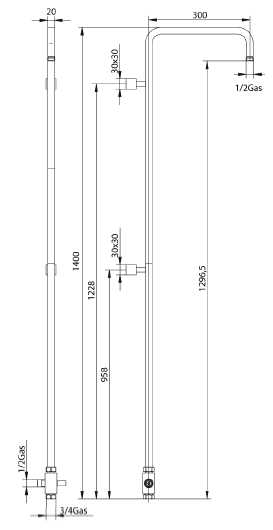 387614 Душевая колонна Bandini Seta Santreyd - Вид №1