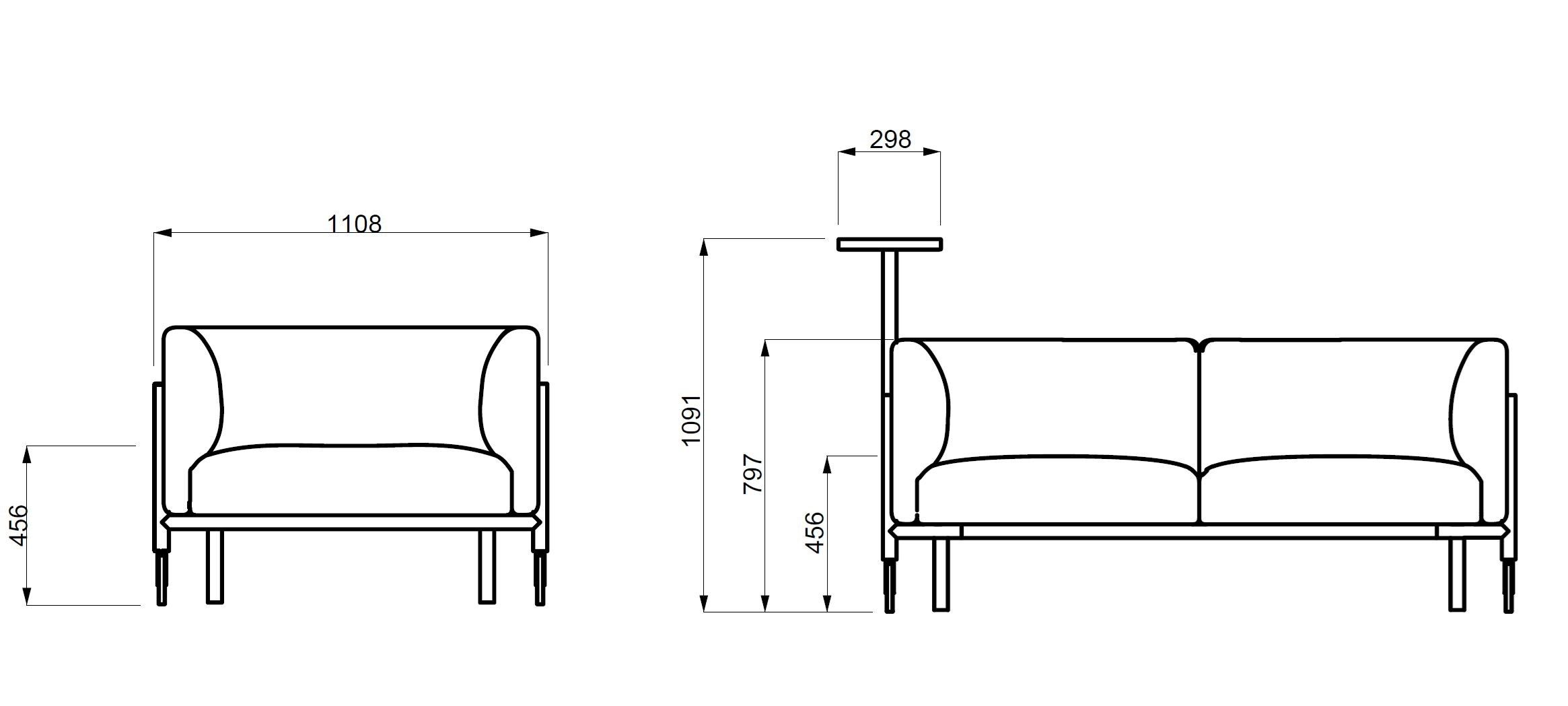 2-местный диван с колесами Cider Edition камердинер ARCH-00090961 - Вид №2