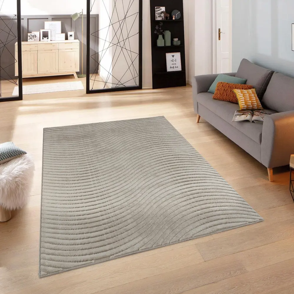 CTIM Ковер «Луна» бежевый 240x340 см с рельефным ворсом 89360177 STLM-1048628 - Вид №6