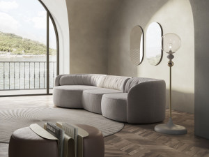 4-местный модульный тканевый диван