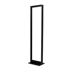 AR201 Открытая 2-опорная стойка NetShelter высотой 45U, с резьбой в отверстиях, черная Schneider Electric