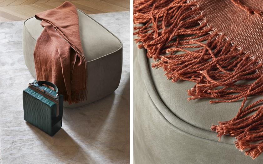 Flou Прямоугольный пуф со съемным чехлом из ткани Softwing sun-id-1477091 - Вид №3