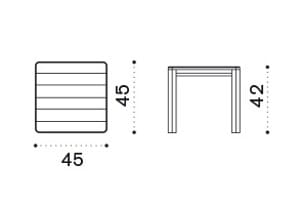 Низкий стол из тикового дерева Ethimo Clay ARCH-00111799 - Вид №4