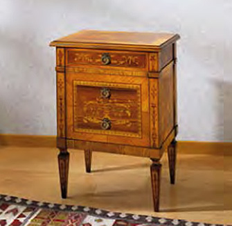 Тумбочка  SERAFINO MARELLI 2050 comodino Intarsio