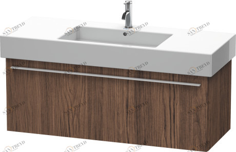 XL605402121 X-Large Тумбочка подвесная Орех темный декор Duravit