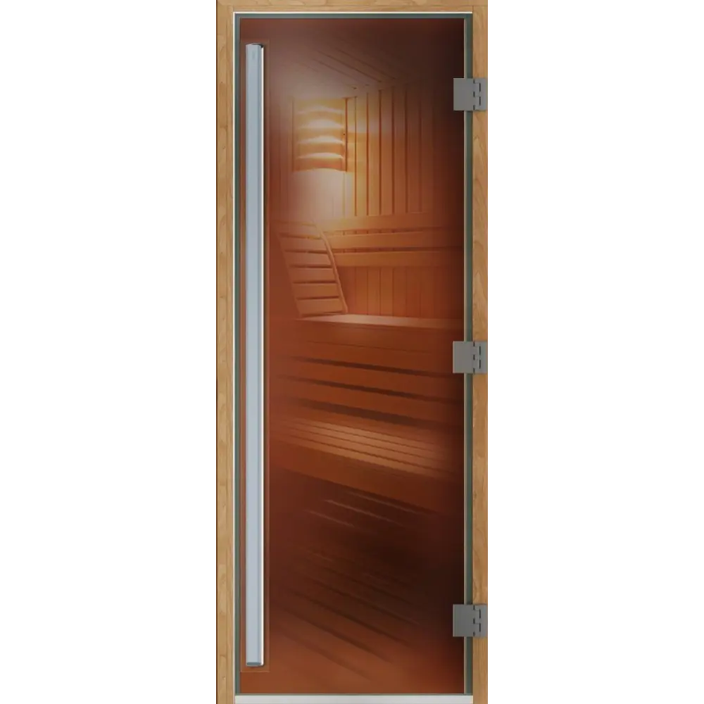 Дверь для сауны Престиж 70x190 см стекло цвет бронза прозрачная Santreyd STLM-2044780