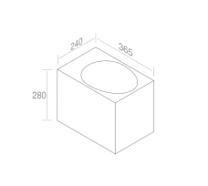 L311T0RPV1.100 Подвесная раковина прямоугольная A. e T. Italia IDEA Белый глянцевый AeT ITALIA - Вид №6