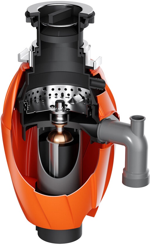 Измельчитель пищевых отходов Omoikiri Nagare 1000 4995058 для кухонной мойки, постоянный магнит - Вид №1