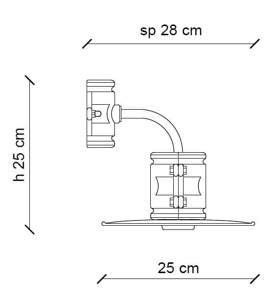 Керамическая аппликация с фиксированным рычагом FERROLUCE ARCH-00111813 - Вид №2
