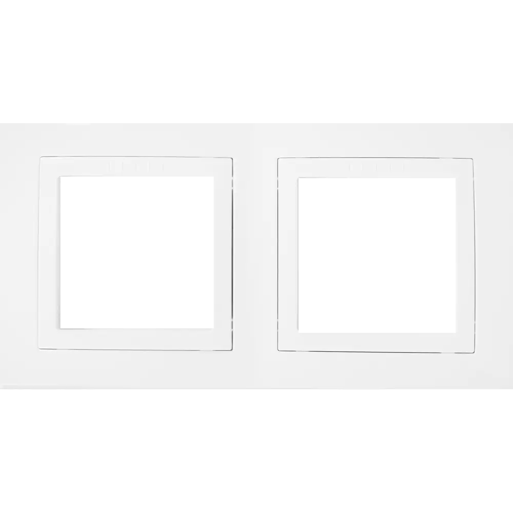Рамка для розеток и выключателей Systeme Electric Unica 2 поста, цвет белый STLM-2048177