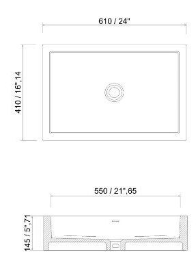 46674 Накладная раковина на столешницу  овальная Dimasi  - Вид №1