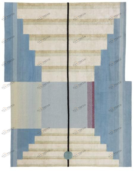 cc-tapis Ковер ручной работы из шерсти, шелка и льна Gesture sun-id-1365093