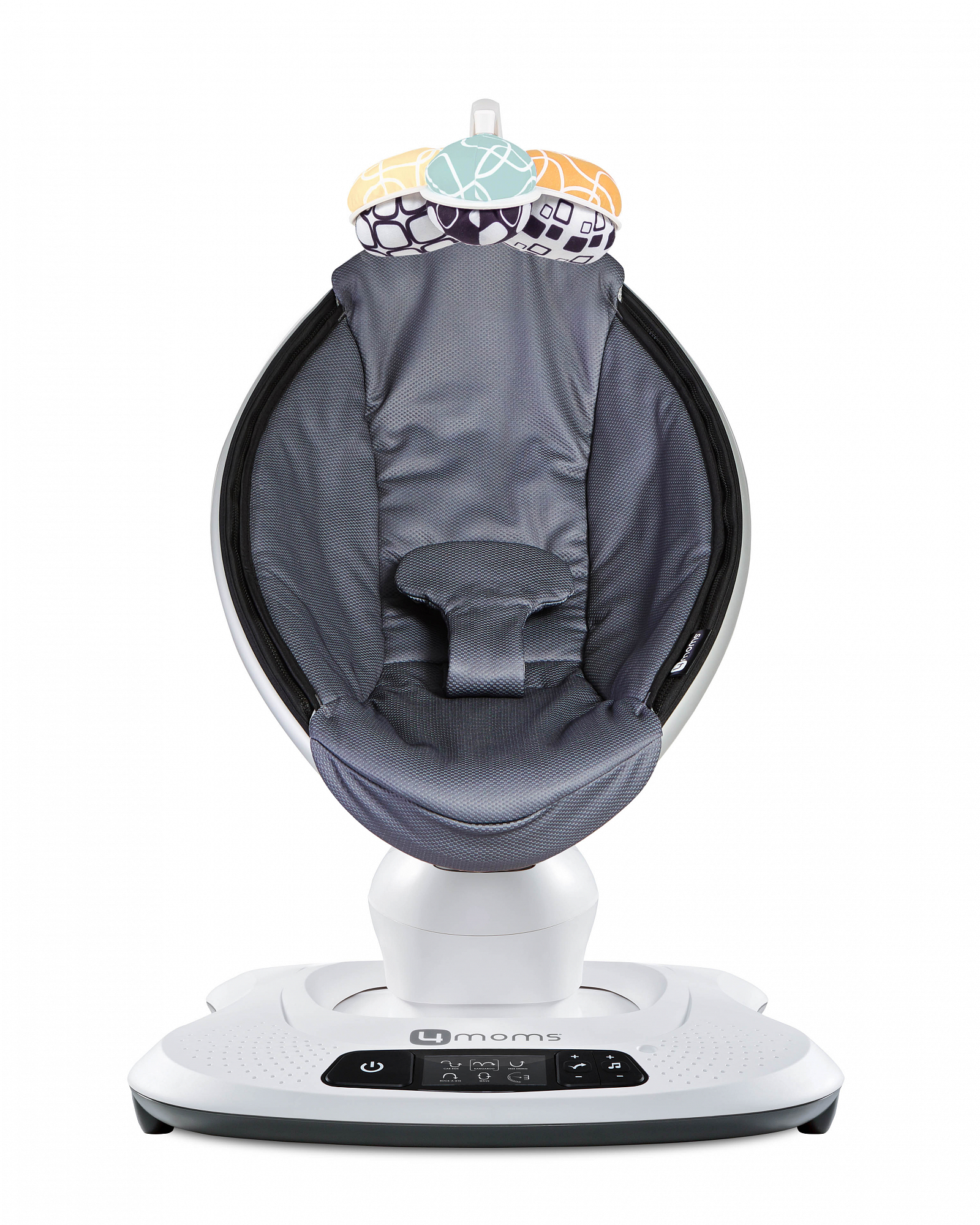 Кресло-качалка детское МамаРу 4.0 графитовый меш 4MOMS  322510 Белый;серый Santreyd  - Вид №3
