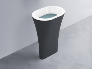 AMLA65-BL+AMPILO-PL+AMCOLO-BA Раковина Amedeo Ovale отдельностоящая cielo Enjoy + Amedeo