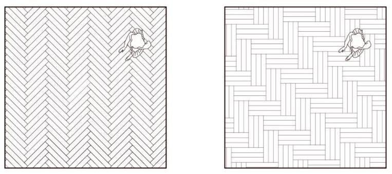 FOGLIE D'ORO Дубовый пол Herringbone 90° sun-id-1348636 - Вид №3