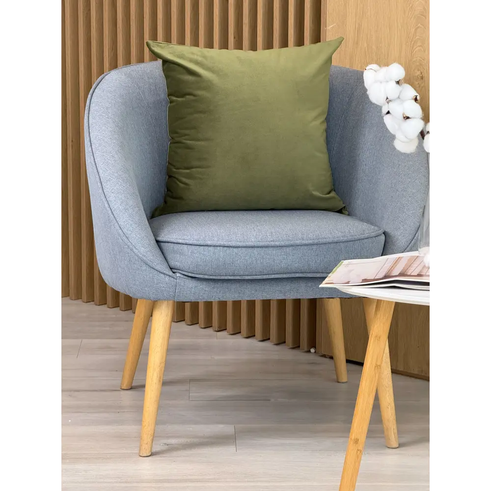 Подушка декоративная Linen Way Tony 45x45 см бархат цвет хаки STLM-2129943 - Вид №3
