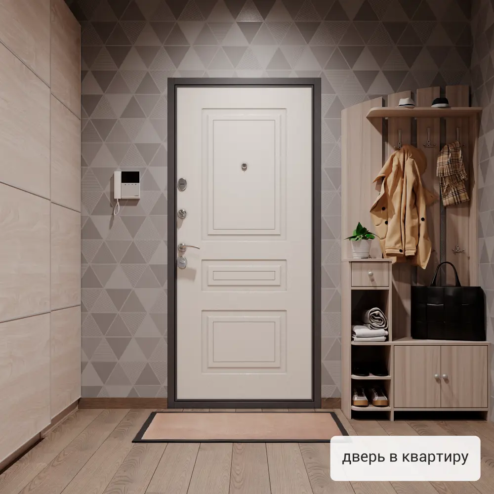 Дверь входная металлическая Берн 95x205 см правая цвет мара беленый TOREX STLM-2169104 - Вид №12