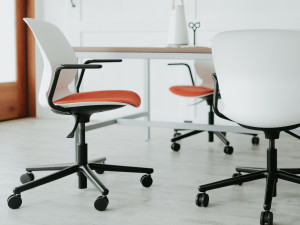 5 спиц рециркулированный материал мягкий операционный офисный стул с колесами