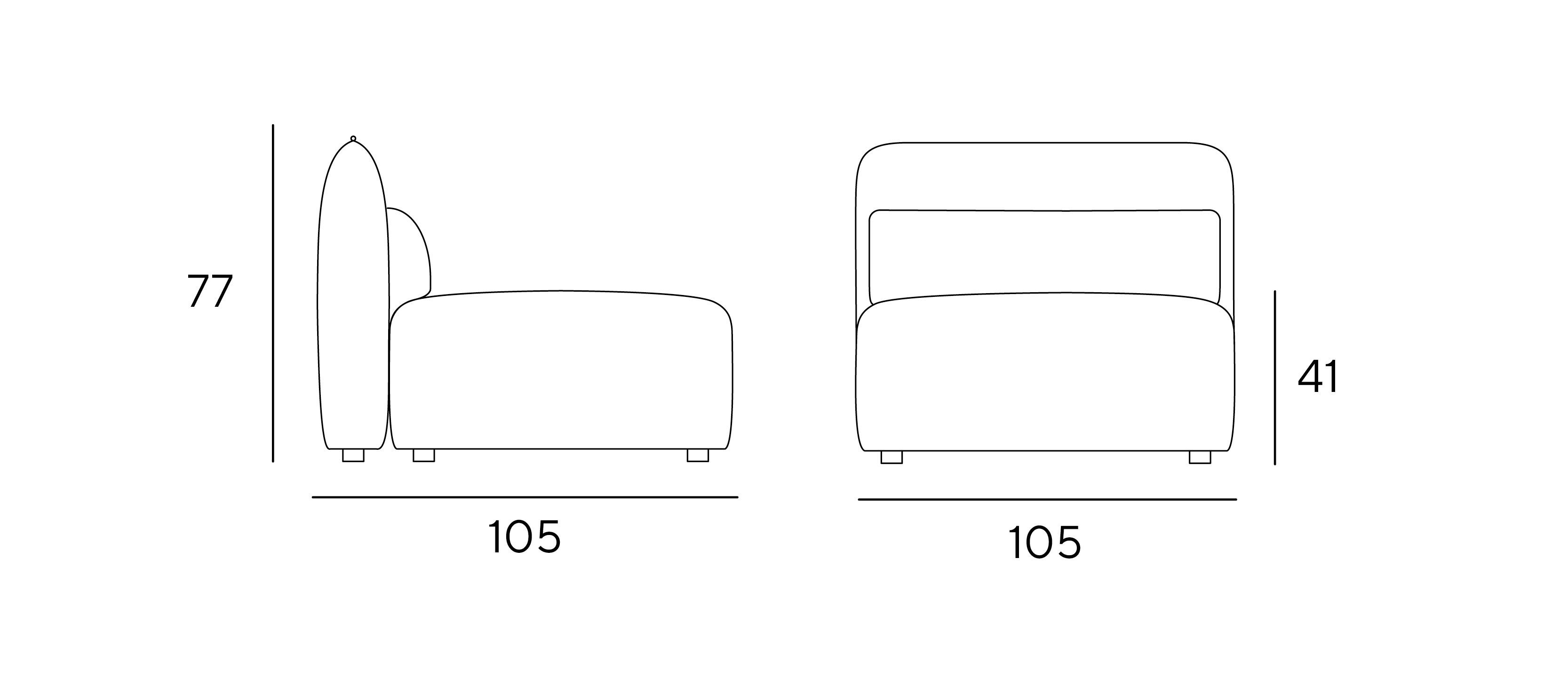 Диван с секционными и модульными элементами Innova Imbottiti Бриз ARCH-00141401 - Вид №3