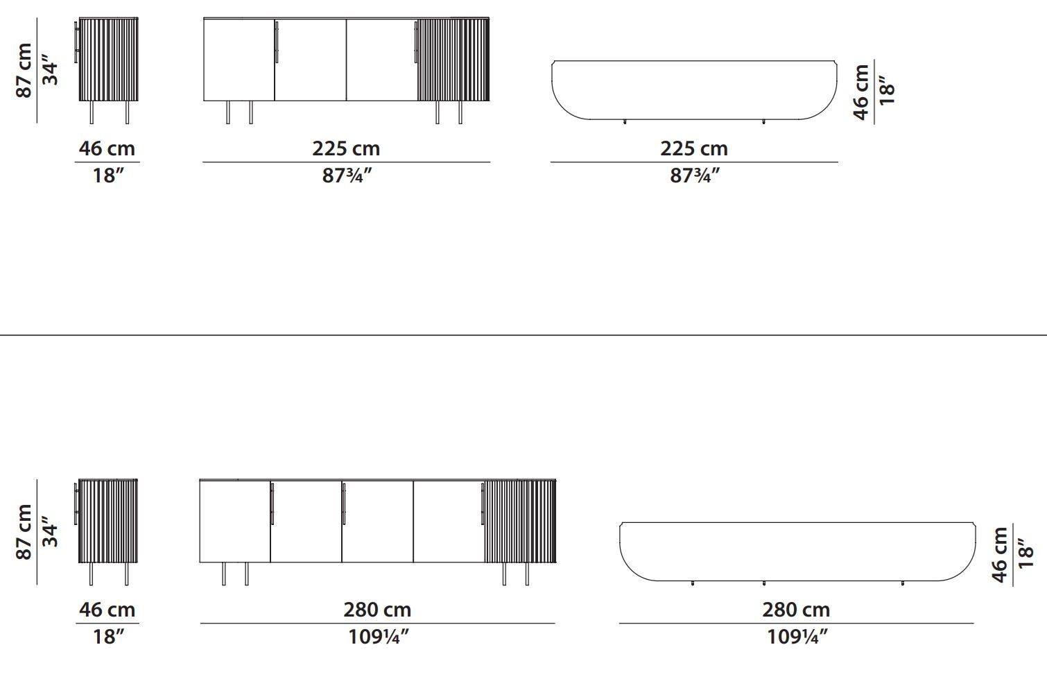 Шкаф из МДФ с распашными дверями Baxter плиссе ARCH-00029752 - Вид №9