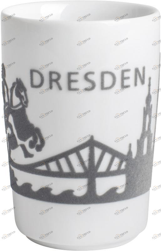 394605A26519C Пять чувств макси-чашки 0,35 л сенсорный! Дрезден горизонт серый Kahla-porzellan 