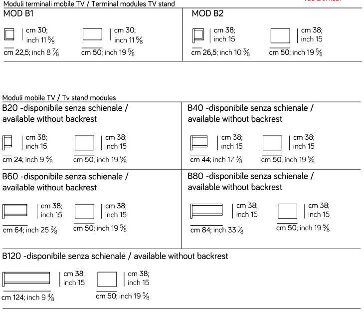 AMURA Тумба под ТВ с откидными дверцами Sistema parere 2 sun-id-1432999 - Вид №7