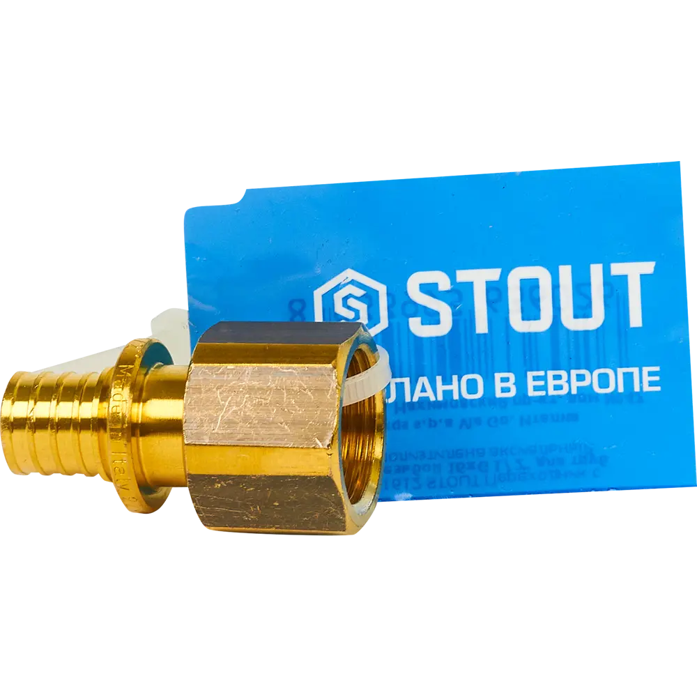 Переходник STOUT 16×1/2" латунный для трубопроводов 82197784 STLM-0021692 - Вид №2