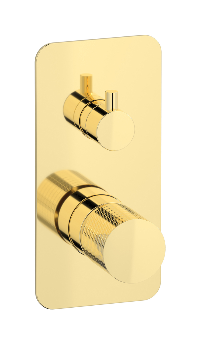 Внешние части встроенного в стену смесителя на 3 потребителя WE ARE IB ga312ii Pale Gold Gatsby