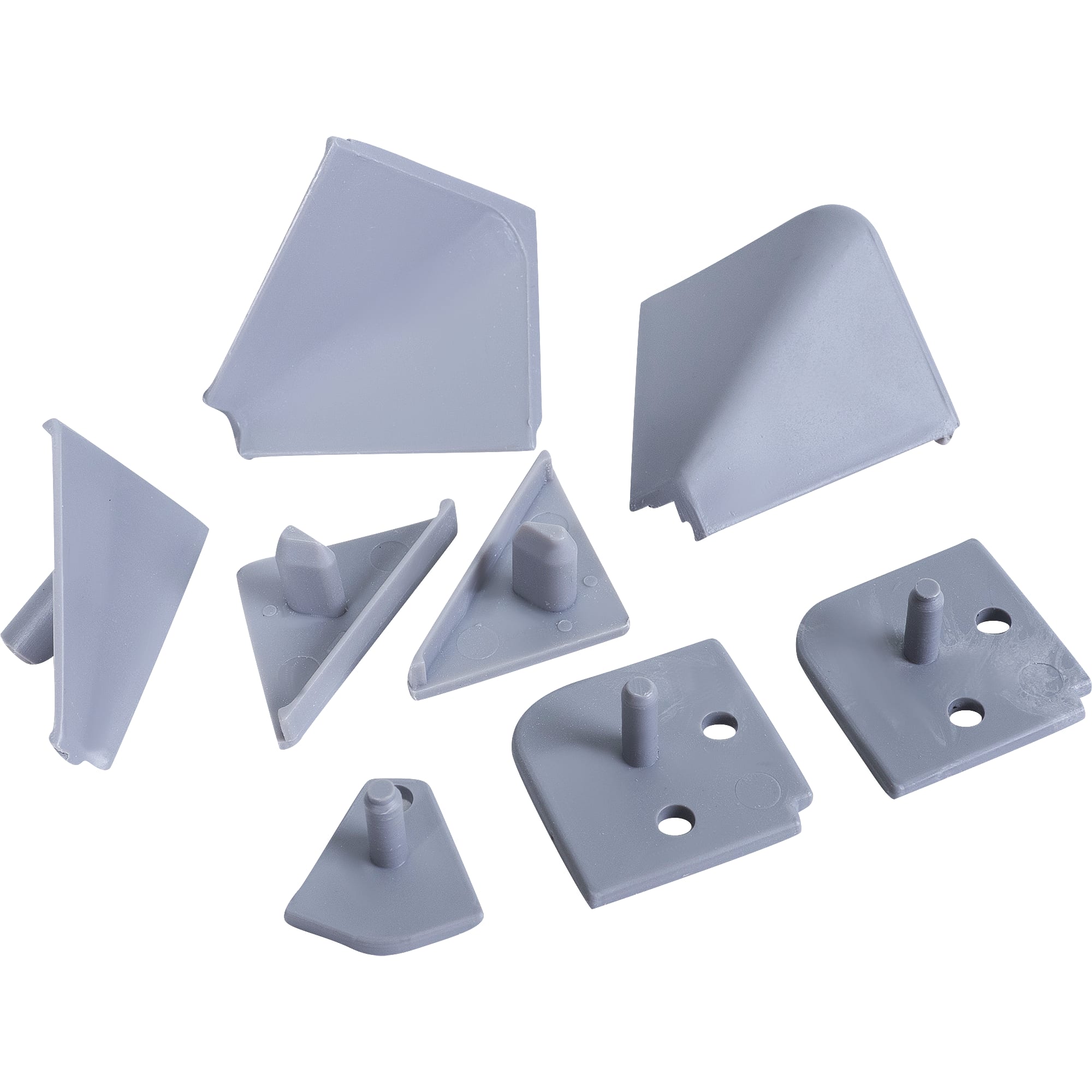 17871523 Заглушки к плинтусу цвет серый, 6 шт Santreyd 