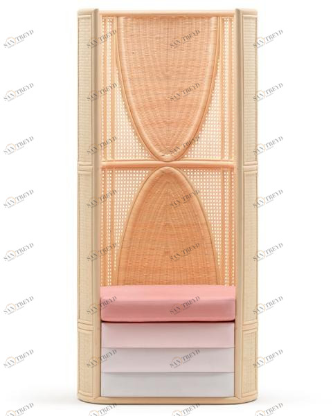 Bottega Intreccio Кресло плетеное с высокой спинкой  P001 